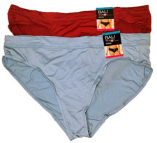 Bali Modern Microfiber One Smooth Bikini Panty DFMMBK 9/2XL Set 2 NWT