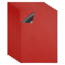 Dry Erase Board, A4 8 Pack Fridge Calendar Board Magnets Whiteboard, Red