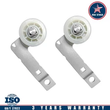 2 x W10837240 Dryer Idler Pulley With Bracket Fit Whirlpool PS11726337 AP5988716
