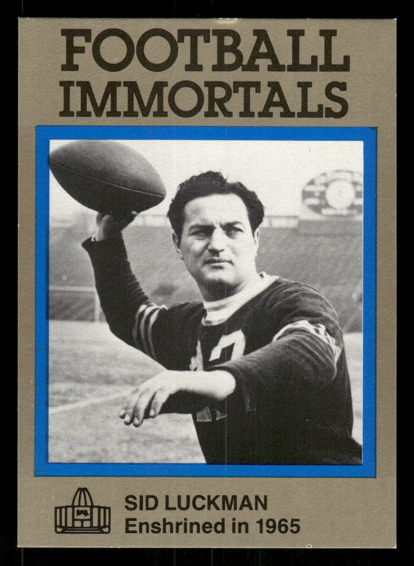 1985-88 Football Immortals #72 Sid Luckman