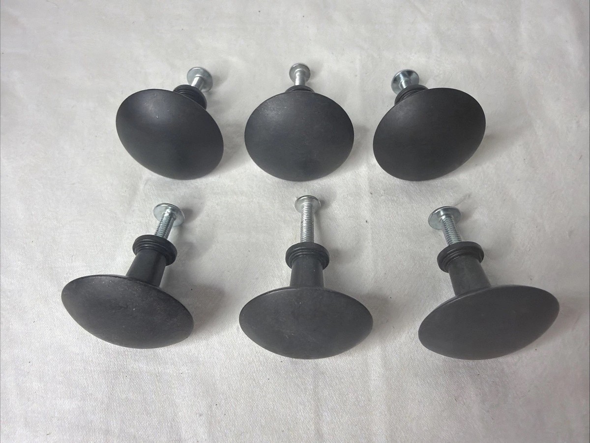Ikea HEMNES Drawer Knobs 32 mm Dark Bronze Metal 117615 Lot Of 6 w
