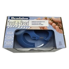 Beadalon Knot-A-Bead Tabletop Knotter Tool Jewelry Making Pearls Beads Brand New