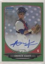 2013 Bowman Draft Chrome Prospect Green Refractor 5/75 Andrew Knapp Auto 0q5