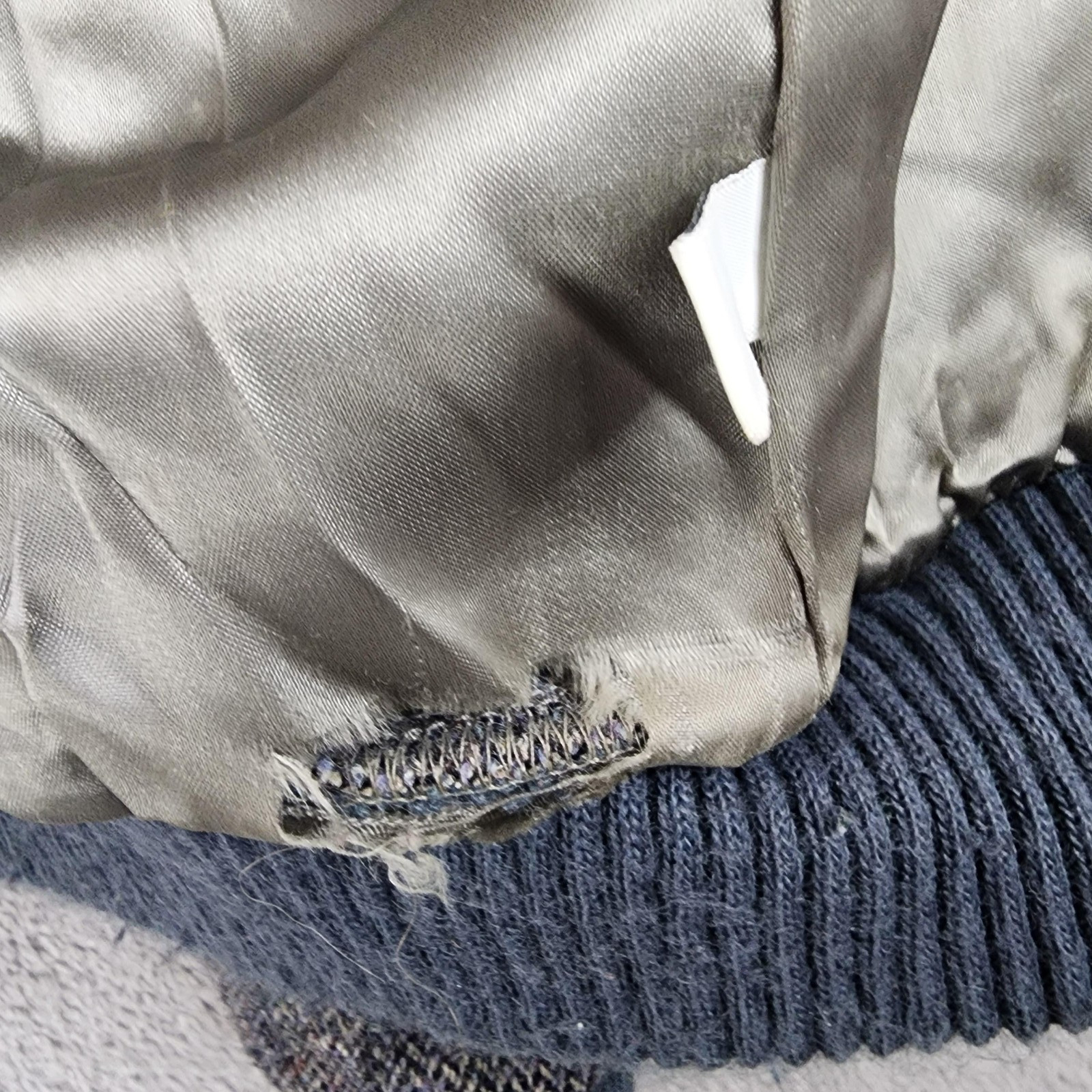 Pendleton Jacket Mens Medium Gray Wool Herringbon… - image 12