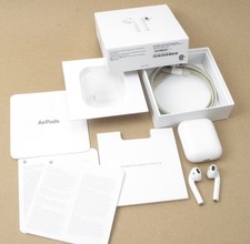 Apple AirPods 2nd Gen A2032/A2031/A1602 Charging Case, cord, in box - AS IS
