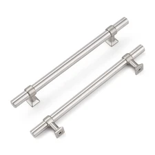 knobelite 30 Pack 6.25 inch Hole Centers Brushed Nickel Cabinet Pulls Stainle...