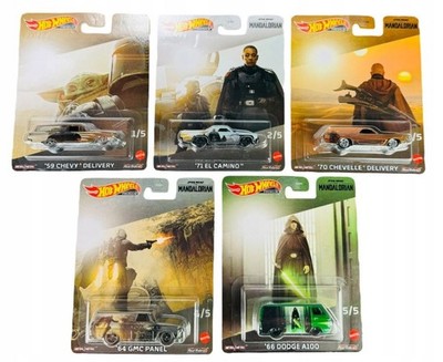 HOT WHEELS PREMIUM POP CULTURE STAR WARS MANDALORIAN SET 5 pcs DLB45