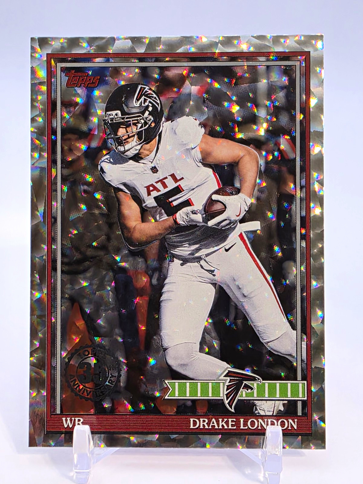 Drake London #91TF-5 - 2026 Topps Flagship Football Falcons Crackle Foil NFL