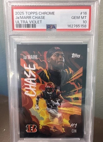 2025 Topps Chrome Ja'Marr Chase Base (PSA 10)