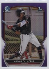 2023 Bowman Chrome Prospects Purple Refractor 16/250 Abdias De La Cruz 0ui8