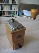 Kaffeemühle / Mokkamühle retro Holz Dienes MOKKA