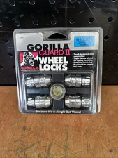 Gorilla Guard II Wheel Locks, 12mm x 1.50, Bulge Acorn, Chrome 12x1.5 P/N 61631N