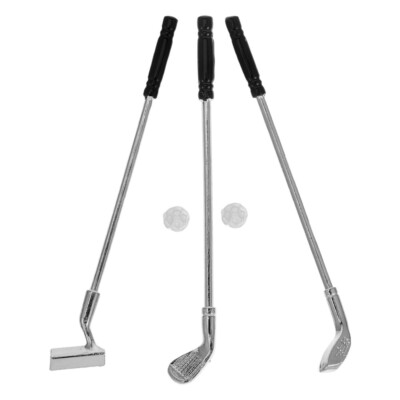 Mini Golf Clubs Man Child Realistic Miniature for Decoration Kid