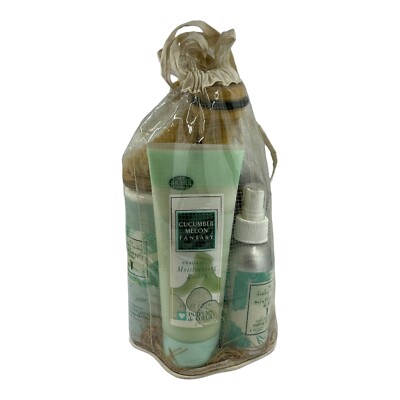 Healing Garden Cucumber Melon Foot Car Kit Pumice Powder Spray Lotion Brushes
