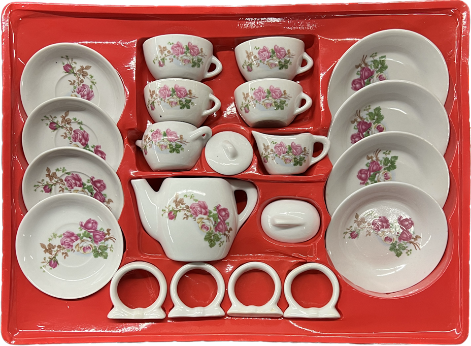 チャイナタウン（セット） Vintage Dolgencorp 21 Pcs. China Tea Set In The Box | eBay