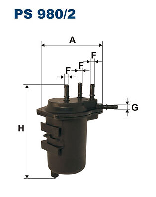 FILTRON PS 980/2 Kraftstofffilter für NISSAN,RENAULT,SUZUKI