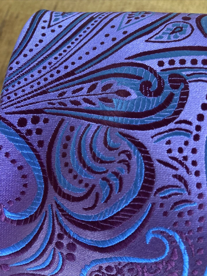 Steve Harvey Celebrity Edition para hombre púrpura PAISLEY 61" Foto 3 de 4