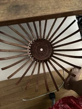 Wood Tray Basket 3 Parts  Folds Nicely  Round Fruit Basket Hand Made Great Gift