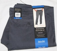 New BANANA REPUBLIC dark gray chino pants Size 36 X 30