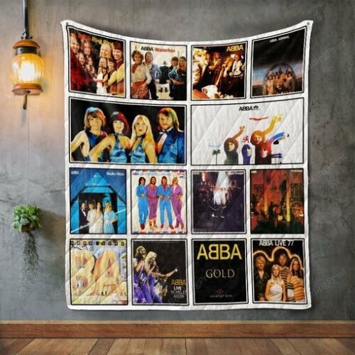 Abba Album Covers Quilt Blanket, Great for Bedroom Decor and Family Gifts - Picture 1 of 3