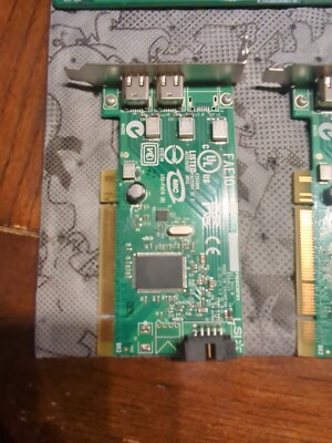 DELL 0J886H 1394A DUAL PORT 2 PORTS PCI FIREWIRE CARD LOW PROFILE / M8-1