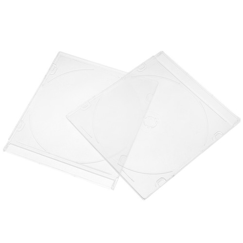 2 Pcs Acrylic Storage Box Cd Boxes with Lids Office Travel Cases - Afbeelding 9 van 12