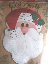 Christmas Dimensions Holiday Felt Applique Craft Kit,SANTA BUDDY WELCOME,8411