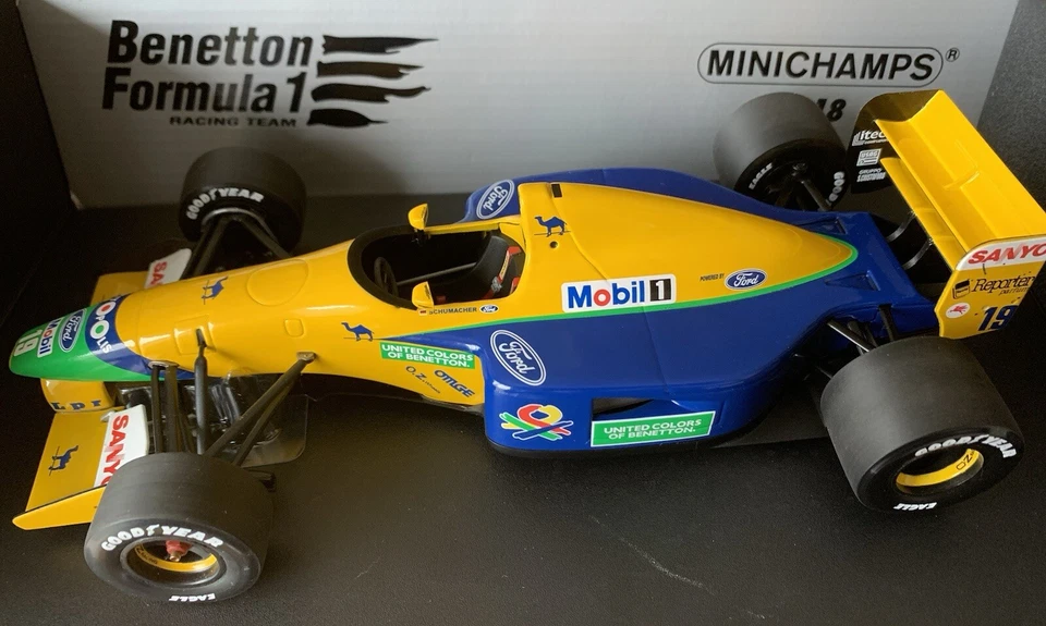 1/18 Minichamps 1992 Benetton Ford F1 V8 B191B Michael Schumacher EARLY SEASON - Image 3 of 4