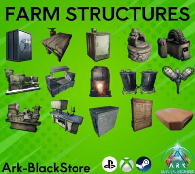 ARK Survival Ascended Industrial itens Vault Forge Bench PVE PS5/XBOX ...
