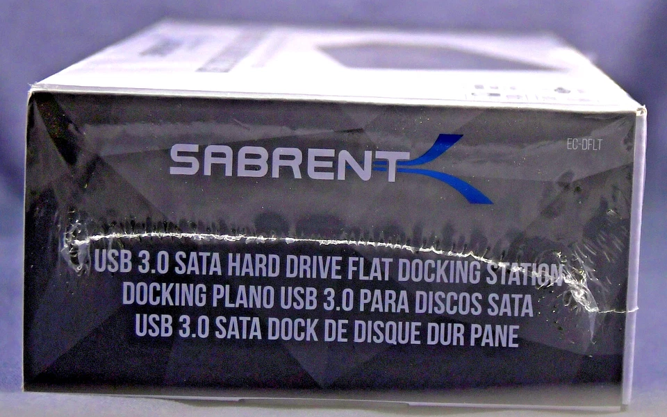 NEW Sealed SABRENT USB 3.0 SATA 2.5" 3.5" HARD DRIVE FLAT DOCKING STATION - Image 4 of 4