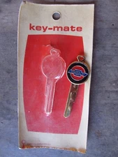 NEW 1967 1968 Chevrolet Key Blank Chevy Gold Enamel Key-Mate Curtis