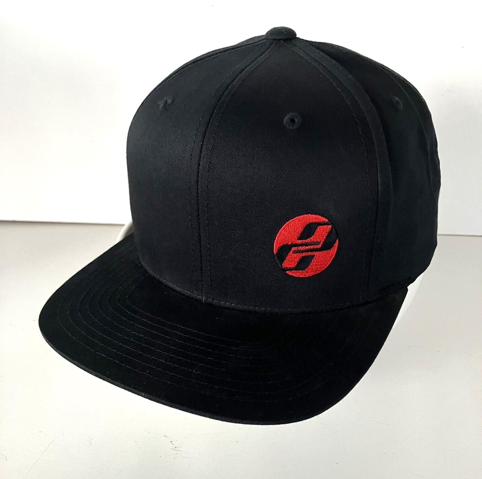 Black/red Cycling Company Snapback Mountain Mtb Baseball Hat Gym Cap