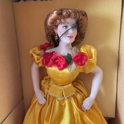 Franklin Mint Gone with The Wind Belle Watling Doll With Box