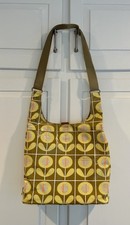 Orla Kiely  Midi Crossbody Sling Shoulder Bag  Floral Stem Greens Oranges
