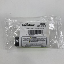 SOUTHLAND Pipe Galvanized Steel Nipple 3/8" x 2" Nipple 562-020HN 187321