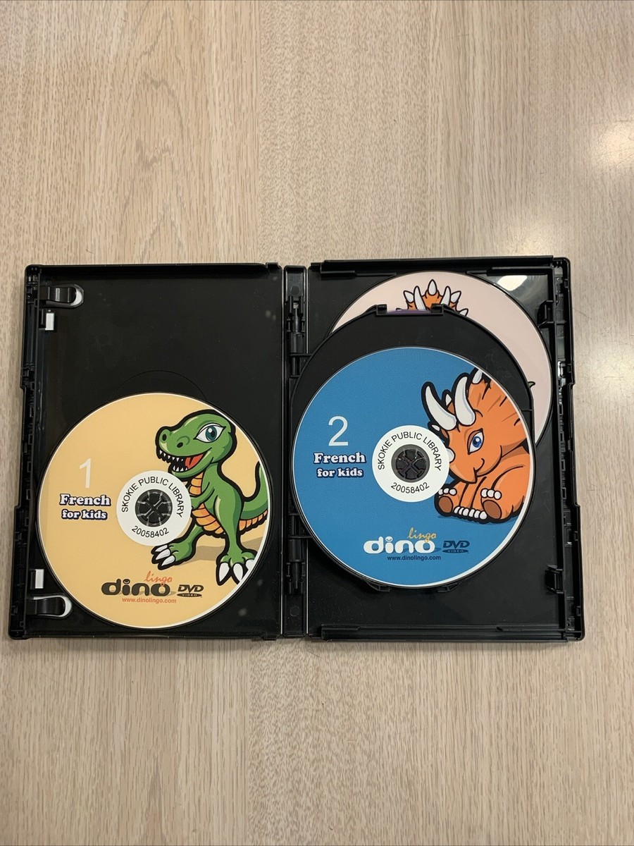 DINO LINGO DVD FRENCH LANGUAGE LEARNING PROGRAM FOR CHILDREN