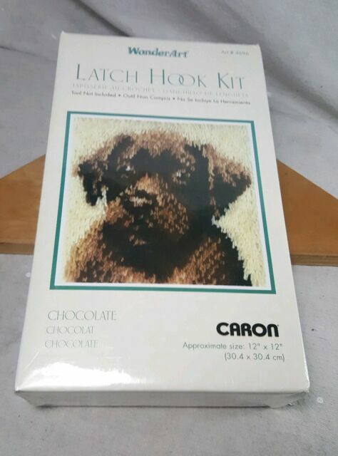 Wonderart Chocolate Latch Hook Kit 12 X 12