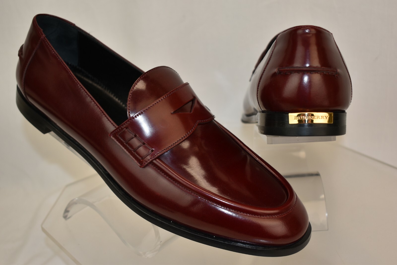 burberry penny loafers womens