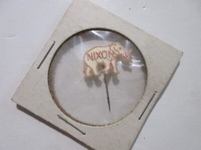 Richard Nixon Pin Back Presidential Campaign Button Elephant Tab Stickpin 1960