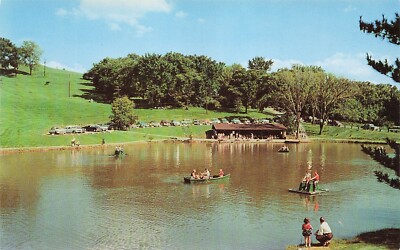 Postcard Schenk Lake Oglebay Park Wheeling West Virginia