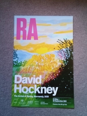 David Hockney The Arrival of Spring, Normandie 2020 Royal Academy Mini Poster 2021