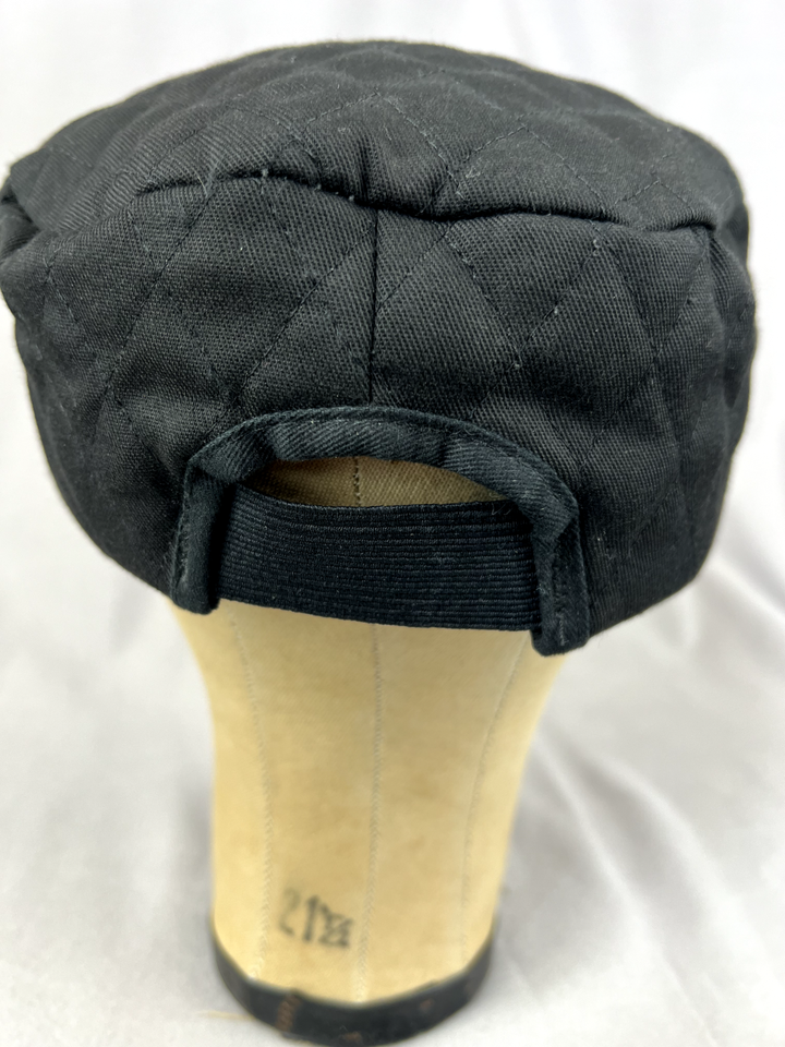 Vintage Harley Davidson Cap S/M Quilted Welders Painters Short Brim Hat