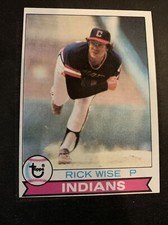 1979 Topps Baseball Card #253 Rick Wise Cleveland Indians NmMt Free Shipping!