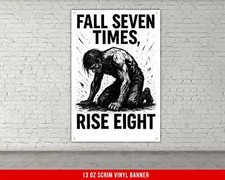 Motivational Gym Banner - Inspirational Weightlifting Wall Art