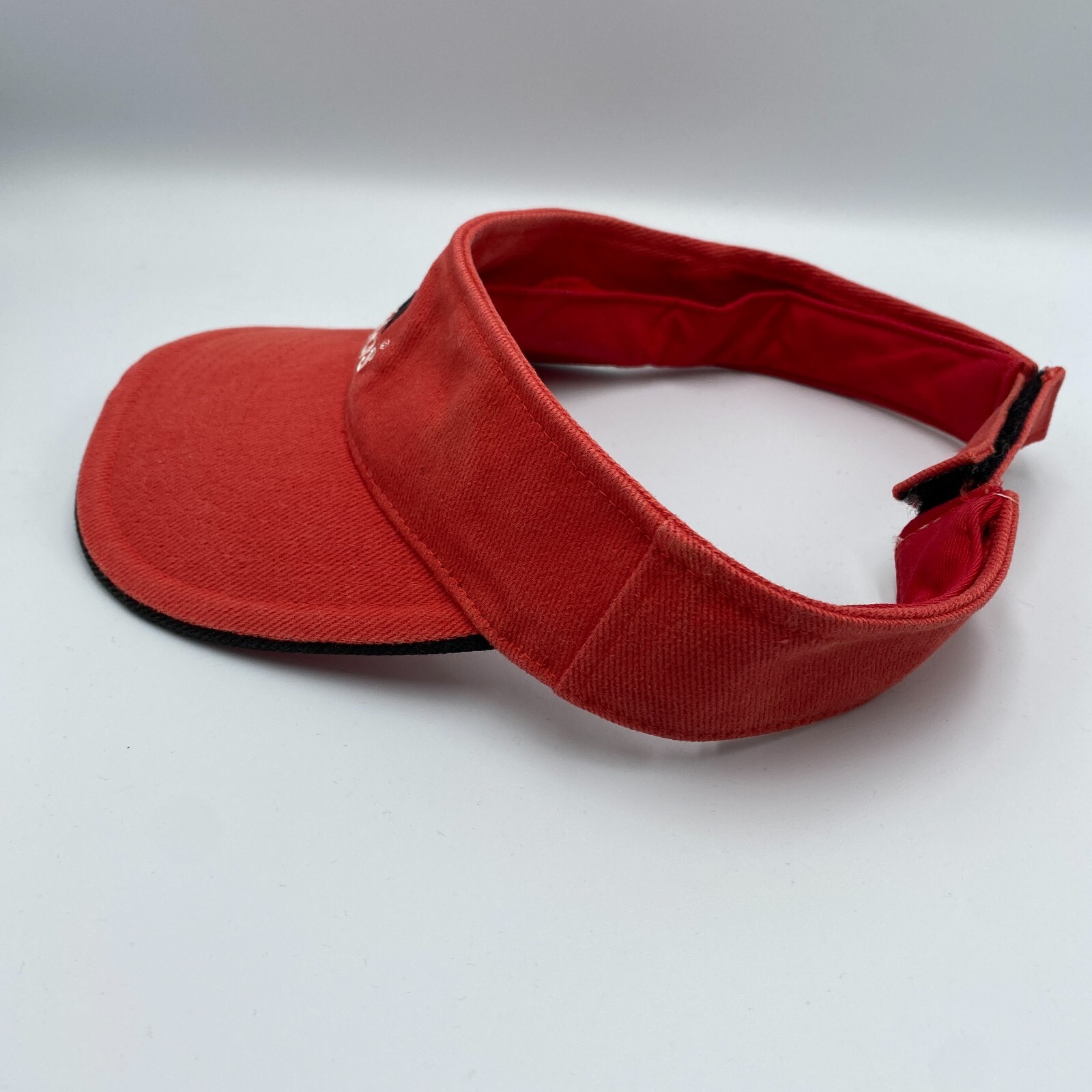 Adidas Adjustable Visor Hat Cap Red - image 3