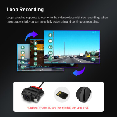 Car DVR Camera Wide Angle 140° Video Recorder Dash Cam USB Wired