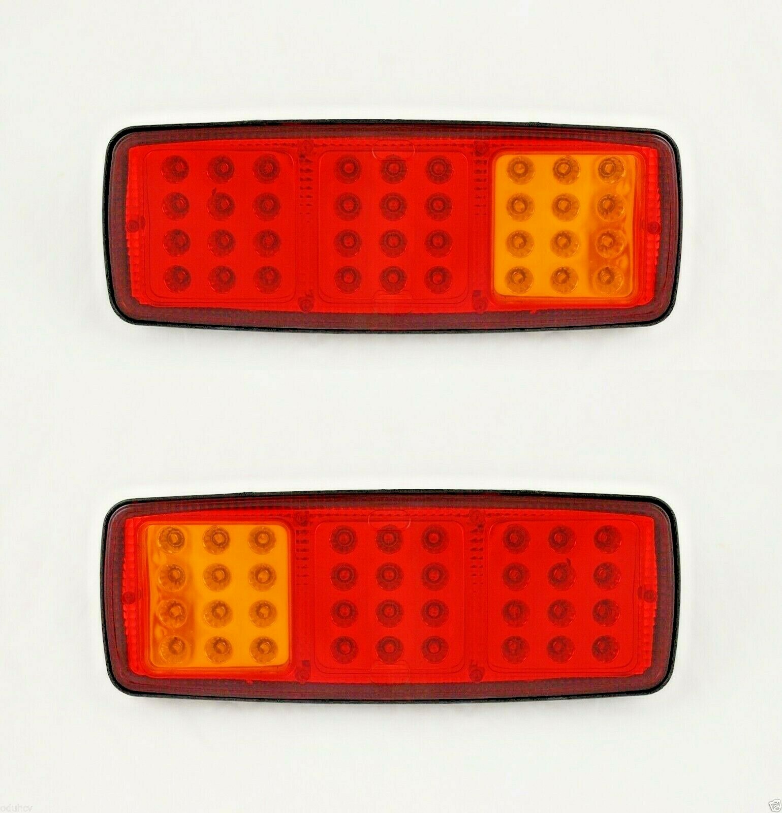 2 x 12V LED Rear Tail Lights Lamps for Bus Box Kitcar Chassis Van