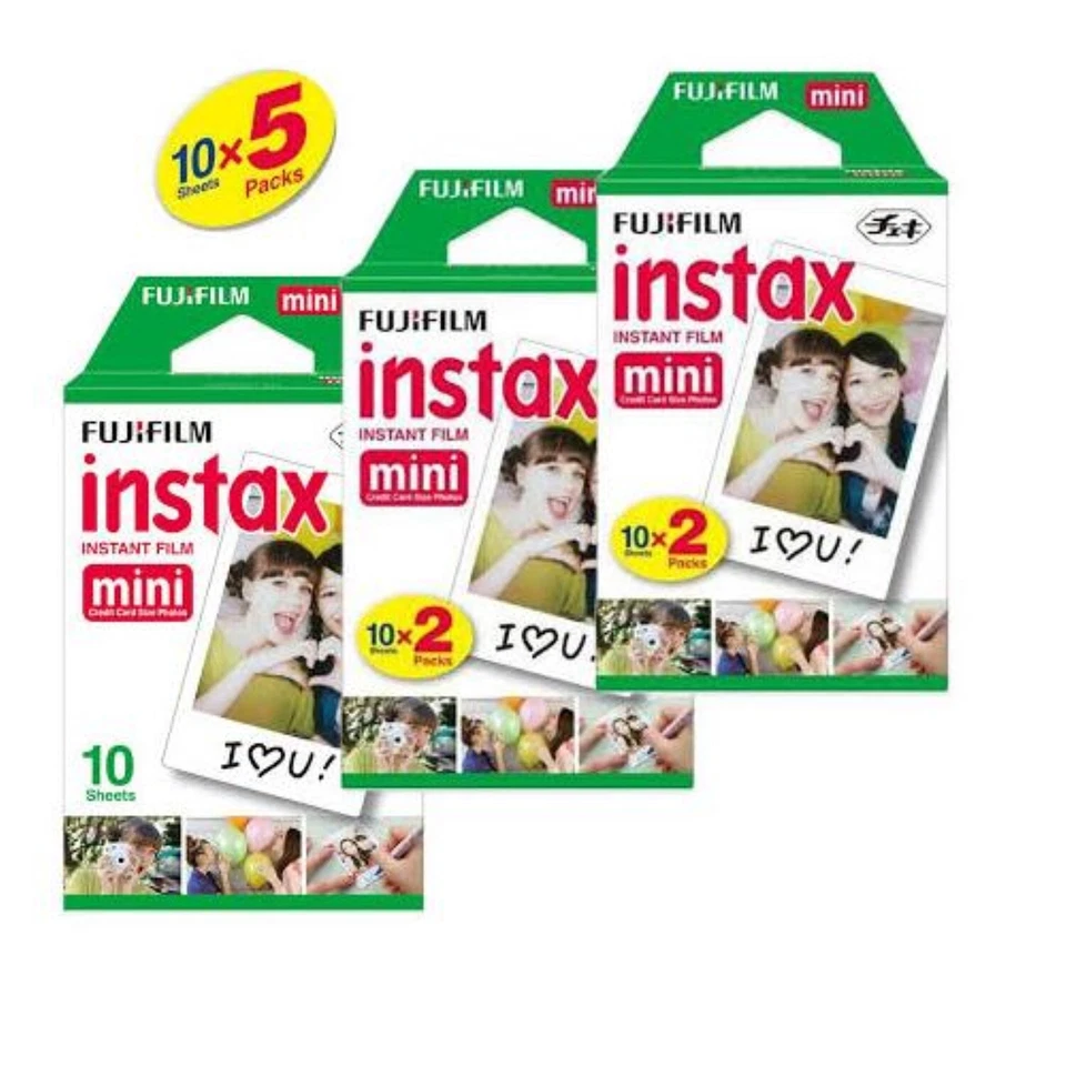 Fujifilm Instax Mini Instant Film 10 Sheets x 5 Packs For mini,7S,8,9,10,11,12 - Image 2 of 2
