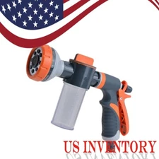 ​Heavy-Duty 8-Mode High-Pressure Hose Nozzle Jet Spray Cleaner with Soap