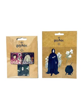 Harry Potter Collection Yume Magnet Set and Snape 3 Stickers Wizarding World NEW